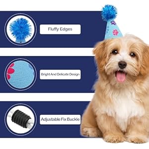 6PCS Mini Dog Party Hat for Small Cat Puppy Doggie Kitten Rabbit Animals Wedding Birthday Holiday Party Grooming Accessories