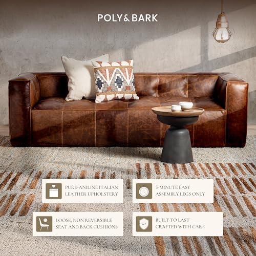 POLY & BARK Capa Chocolate Brown Sofa