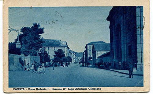 1936 Caserta Umberto Primo 10° Reggimento Artiglieria Campagna FP B/N VG ANIM Cartolina Postale