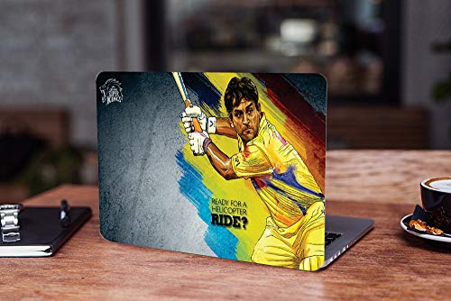 Image of Galaxsia Dhoni Vinyl Laptop Skin /Sticker /Cover /Decal Compatible for Any 15.6 Inches Laptop(Hp /Dell /Sony /Acer /Lenovo /Asus. Etc) Or Notebook.