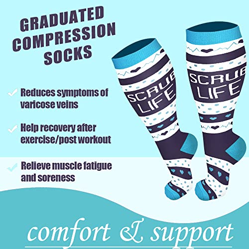 Sioauirt Plus Size Compression Socks For Women Men 20-30 Mmhg, Wide Calf Stockings Best Support For Circulation, Running #TOP3