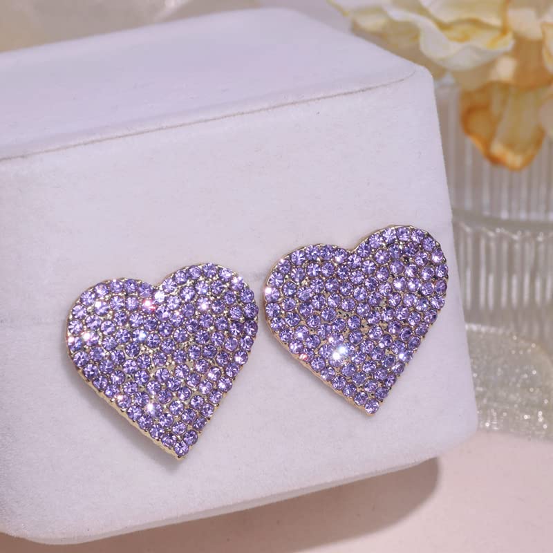 Boucles d'oreilles Imitation des Diamants Brillantes de Haute Qualité
