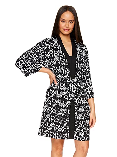 bebe Womens Pajamas 3-Piece Set, Tank Top, Pajama Shorts, and Short Robe Sleepwear Travel Set, Pajama Set Gifts for Women4