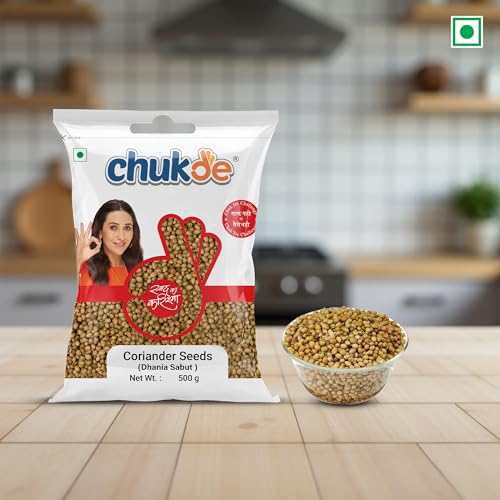 Image of Chukde Dhania Sabut, Coriander Seeds Whole Spices, 500g