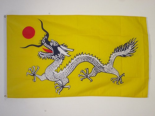 AZ FLAG - Chinese Dragon Flag - 2x3 Ft - 100D Polyester Dragons Of China Banner with Two Metal Grommets - Fade Resistant - Vivid Colors - 2' x 3' Feet - 90x60 Cm