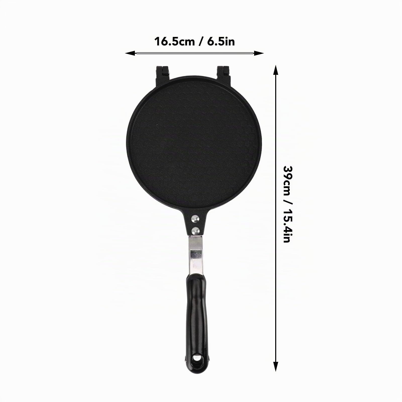 Macchina per Cono di Cialda, 16,5 cm Waffle Cone Maker in Lega di Alluminio, Macchina per Cono Gelato Rotolo di Uova Crepe Pan