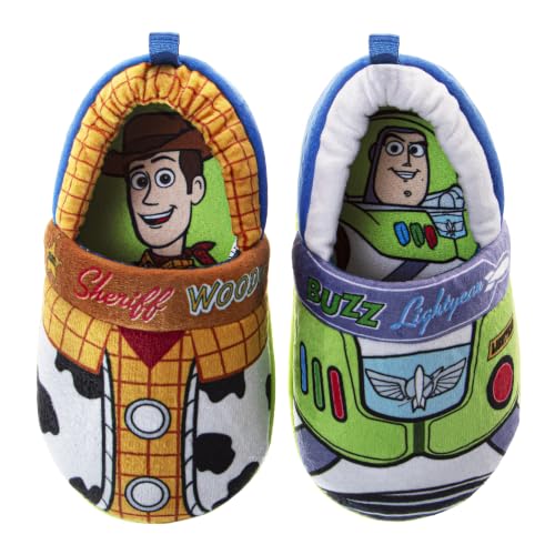 Disney Boys Toddler Toy Story Woody & Buzz A-Line - Cartoon...