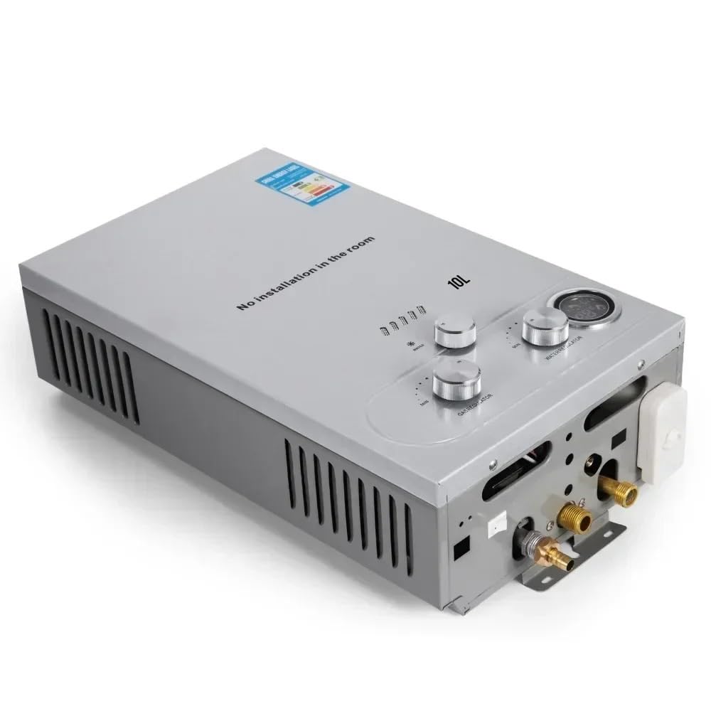 Calentador de Agua instantáneo a Gas Natural licuado (GLP), Caldera de Gas butano/propano (6-18 L), Calentador de GLP for electrodomésticos de Exterior.(LPG,18L)