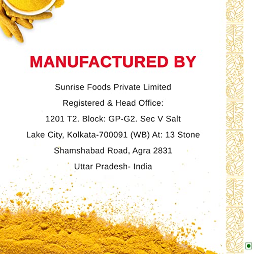 Image of Sunrise Pure Turmeric Spice Powder Pouch, 500 Gram
