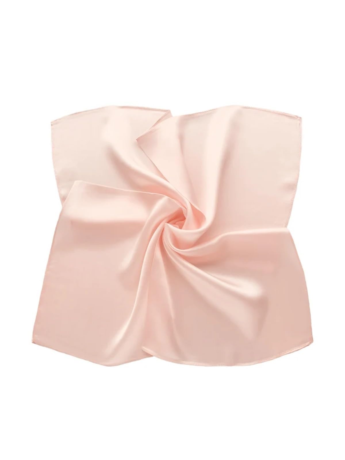 Pañuelo De Seda para El Cuello 2 uds Bufandas de Seda de Colores sólidos Bufanda de Mujer Primavera otoño Bufandas cuadradas pequeñas de Seda Real for niñas