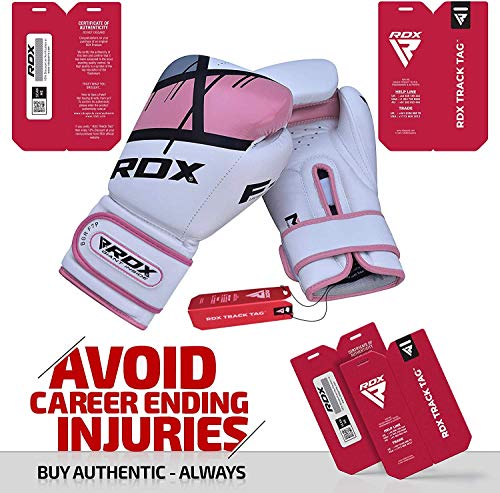 Image of RDX Boxing Gloves EGO, Sparring Muay Thai Kickboxing MMA Heavy Training Mitts, Maya Hide Leather, Ventilated, Long Support, Punching Bag Workout Pads, Men Women Adult 8 10 12 14 16 oz