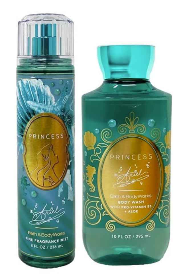 Bath and Body Works Princess Ariel Mist and Shower Gel Set - Full Size