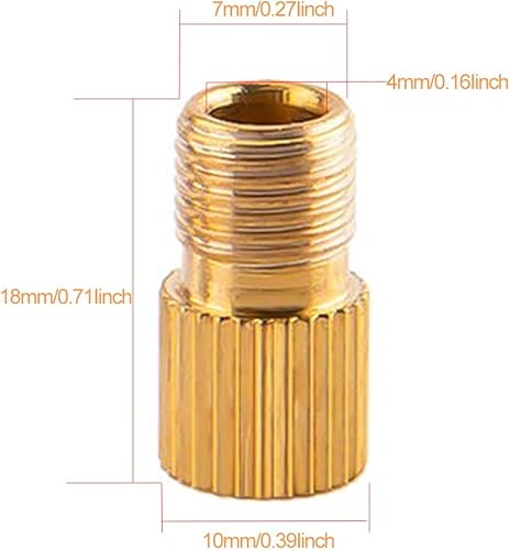 Miniatura 4 de Kit de aguja de bomba de bola de repuesto para inflador de neumáticos portátil, adaptador de inflado de aire de compresor, kit adaptador de boquilla