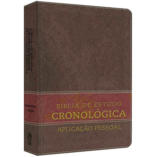 BIBLIA DE ESTUDO CRONOLOGICA APLICACAO PESSOAL TARJA MARROM
