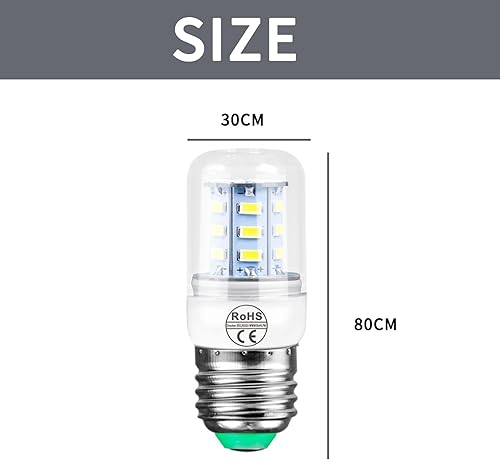 Miniatura 7 de Paquete de 2 bombillas LED D34L de repuesto para refrigerador de 3.5 W compatibles con congelador (110 V-240 V luz blanca) AP6278388 PS12364857