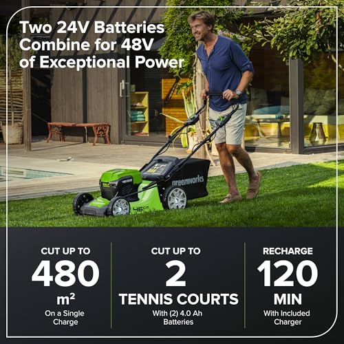 Greenworks 48V Self-Propelled 46cm Mower