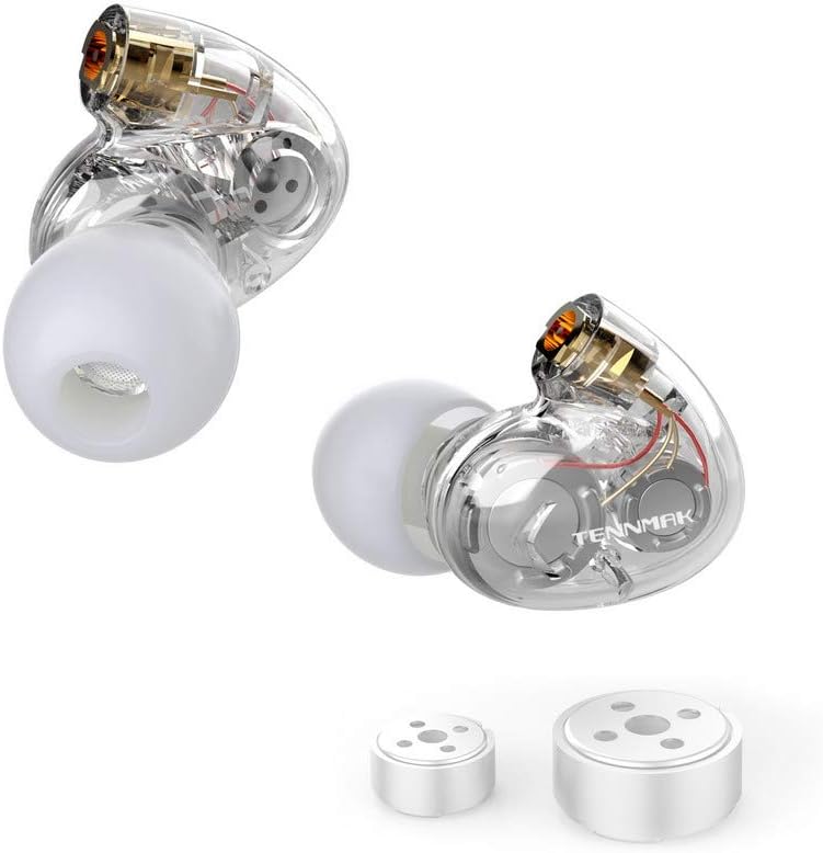 PRO Ear Head Replacement for SE846 SE535 SE425 SE215 LZ A4 A5 UE900 Pro Earbuds Earphone MMCX Cable (Clear)