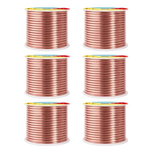 Image of Mandala Crafts 10 Gauge Rose Gold Tone Combo Anodized Aluminum Craft Wire | 120 FT, Colored, Flexible, Bendable for Bonsai Armature Sculpting Wire Wrapping Jewelry Making, Weather & Tarnish Resistant
