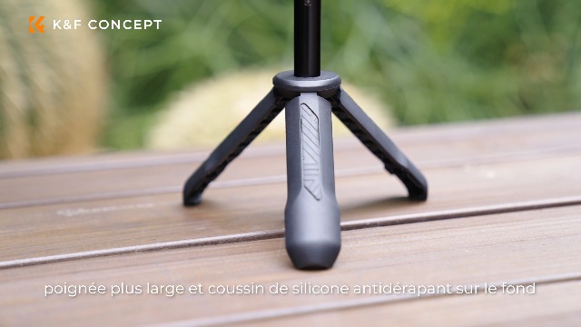 Mini Trépied Perche à Selfie K&F Concept - 33 Cm Max - Compatible GoPro, DJI Osmo, Insta360 - Charge 2 Kg