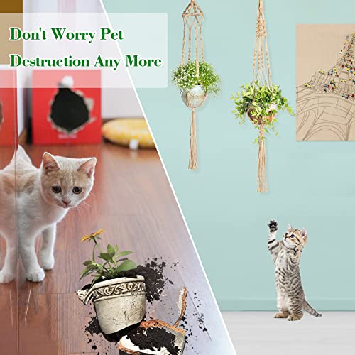 Pikamao Macrame Plant Hanger, 5Pcs Jute Plant Hanger Indoor With 5Pcs Hooks, Handmade Weave Hanging Plant Holder For Indoor Outdoor Boho Home Décor #TOP4