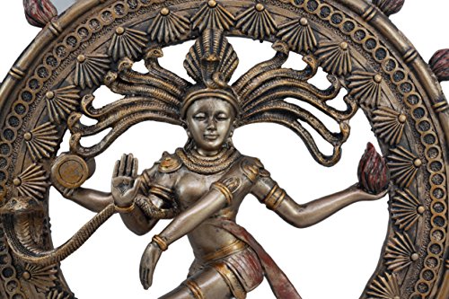 Estatua Hindu Shiva Nataraja 15.75 pulg Deidad Tradicional miniatura 5