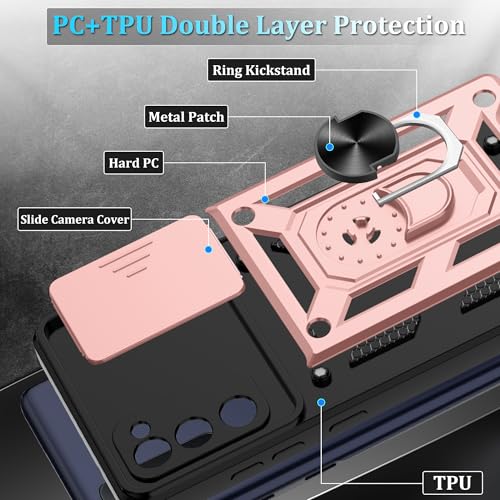 Coque Samsung S20 FE antichoc militaire anneau rotatif et cache caméra