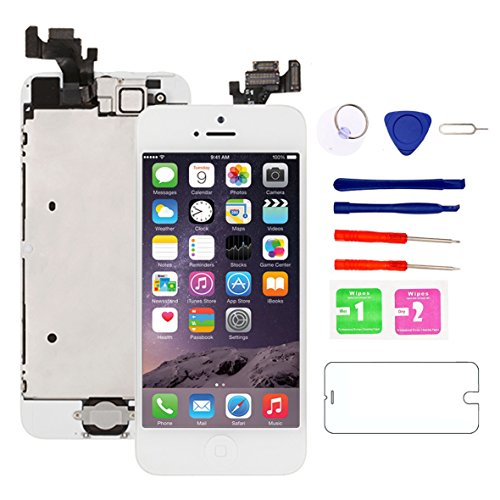 for iPhone 5 Screen Replacement White, 4.0" LCD Display Touch Full Assembly