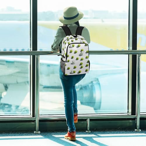 AIXIWAWA Lightweight Hiking Backpacks Tennis and Cat Print, Foldable Waterproof Daypack for Commute Travel3