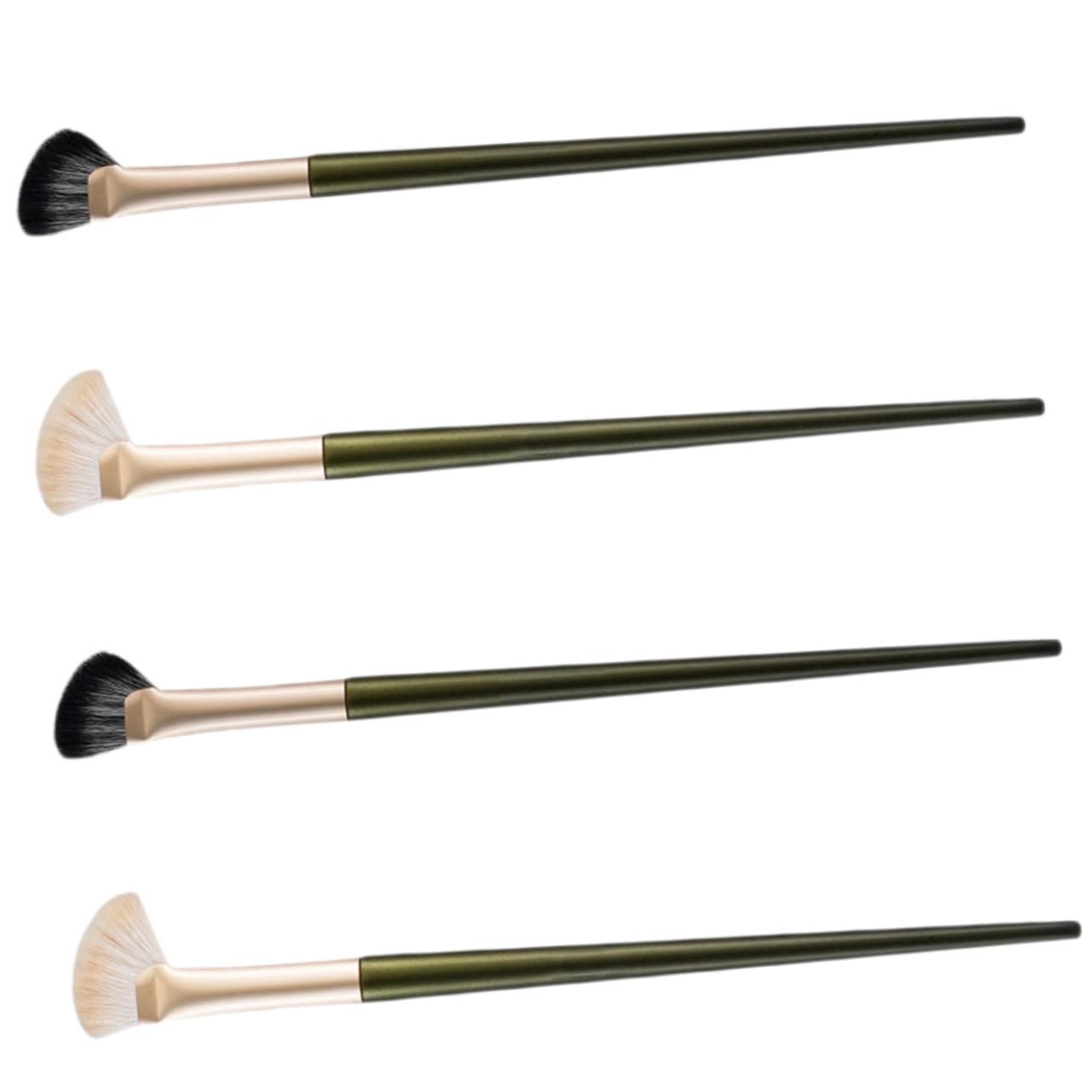 FRCOLOR 5 Set Di Pennelli Per Il Trucco Pennello Per Il Contorno Del Naso Angolato Pennello Per Ombretto Angolato Per Fondotinta 4 Pezzi*5