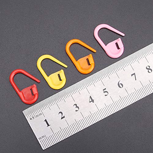 Fuman Forest 240 Pieces Knitting Crochet Locking Stitch Markers Stitch Needle Clip Counter 10 Colors - Thumbnail 3