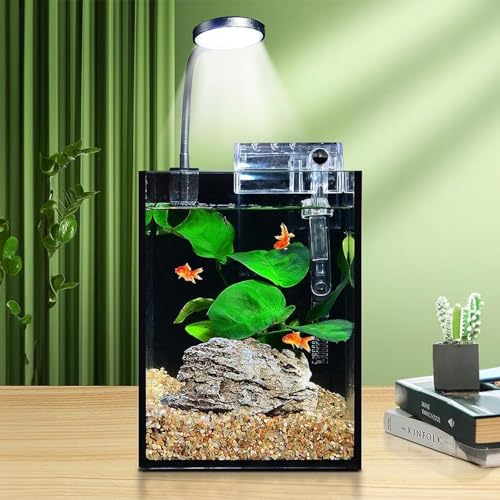 Image of Aquarium Nano Light Mini Small Fish Tank Full Spectrum Adjustable Bowl Clip On Light 2.5W (Random Body Color) Suitable for Bowls & Small Size Tanks.