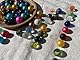 FAIRY TAIL & GLITZER FEE 60 Glasmurmeln 16mm – Große Farb-Mischung – Bunte Murmeln Glas zum Spielen Basteln Dekorieren – Murmelspiel Deko-Kugeln Pflanzendeko DIY Kugelbahn