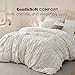 Bedsure Boho Duvet Cover Queen Size, Soft & Comfortable Elegant Design Boho Bedding for Decoration, Machine Washable Comforter Cover for All Seasons,Includes 1 Duvet Cover & 2 Pillow Shams,Beige