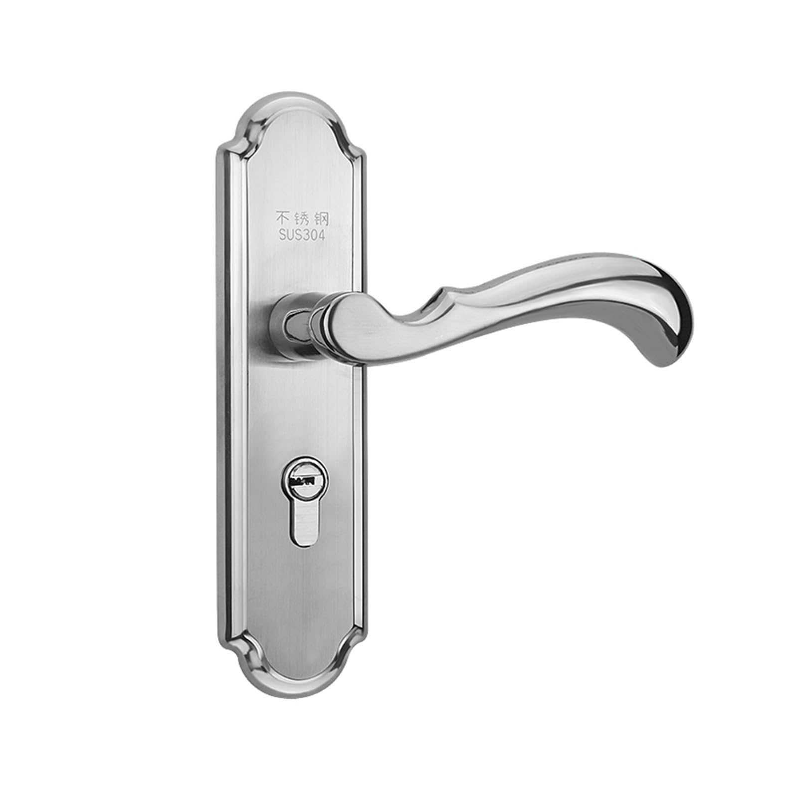 Serrure de porte intérieure en bois massif argent k pour chambre