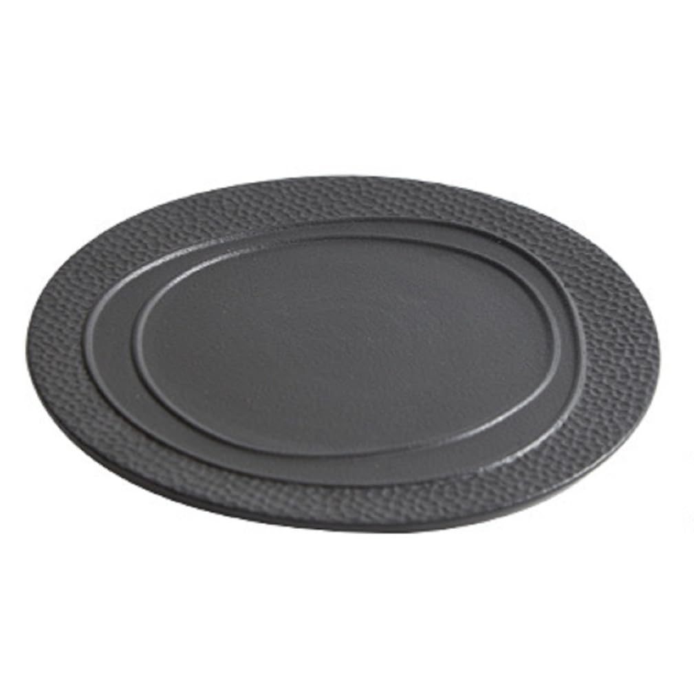 Plato de Cerámica con Relieve Martillado, Bandeja para Servir Mate Blanca/Negra | apto para lavavajillas/horno, vajilla minimalista