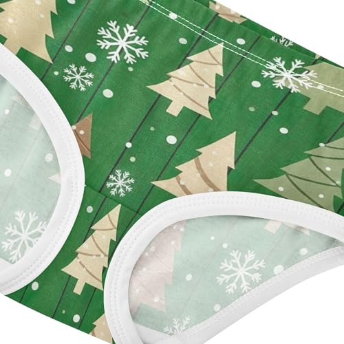 Christmas Trees Green Festival Toddler Girls Underwear 2t Cotton Panties for Girl Print Underpants Briefs4