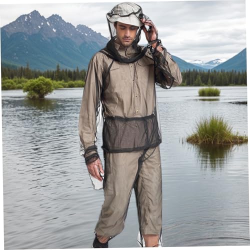Chaqueta para mosquitos con capucha ajustable y pantalones de malla 2