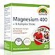 SUNLIFE Magnesium 400 + B-Komplex Sticks - 1x20 Pulver Sticks - Pfirsich-Maracuja Geschmack - Magnesium für Muskeln, Nerven & Energie - Magnesium Direkt Sticks - Magnesium Pulver vegan