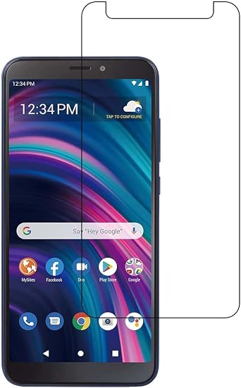 [2 Pack High Clear Tempered Glass Screen Protector Frontier Protective Protector for BLU View 3