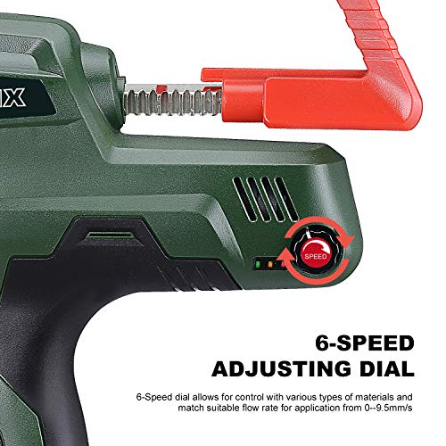 Dianamix Cordless Caulking Gun With Battery, 20V Electric Caulk And Adhesive Gun Kit,10Oz/300Ml,With Charger And 2.0 Ah Li-Battery,Cartridge Gun With Swivel Carriage 8504C #TOP2