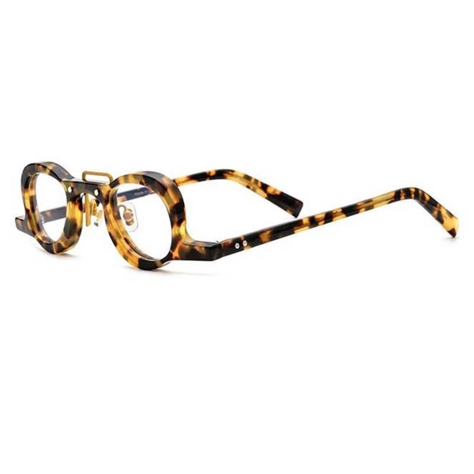 PROPFE Fake Glasses, Strange Eyeglass Frame Optical Frame Frame Short Sight Glasses Frame For Men And Women