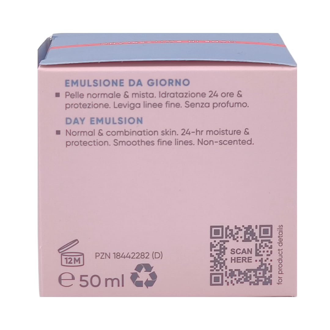 Louis Widmer hydraderm Tagesemulsion unparfümiert 3x 50 ml I für normale & Mischhaut I Anti-Ageing Tagespflege I intensive Feuchtigkeit I Hyaluronsäure I Spar-Set plus Pharma Perle give-away
