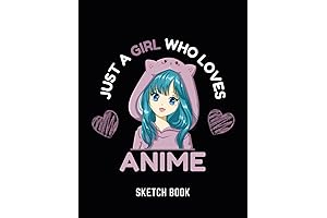 Sketch Book Anime Kawaii Love & Heart Sketching Activity Drawing Pad