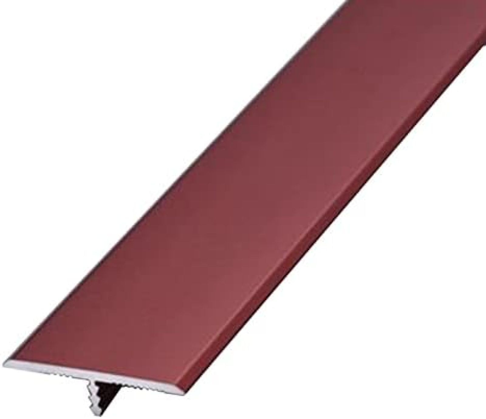 Perfil en T de aleación de aluminio para transición de suelo interior en color rojo