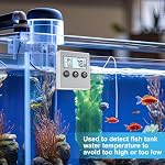 Relaxweex 3 Pack Refrigerator Thermometer Freezer Alarm Digital Thermometer with Sensor, High and Low Alarm Memory Function for Freezer Fridge Kitchen Aquarium(White) - Image 3