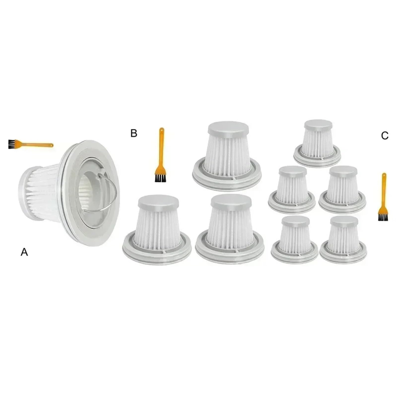 Filtro lavable para aspiradora, mini filtro inalámbrico, compatible con XIAOMI, compatible con MIJIA, piezas de filtro reciclables para aspiradora (2 unidades)