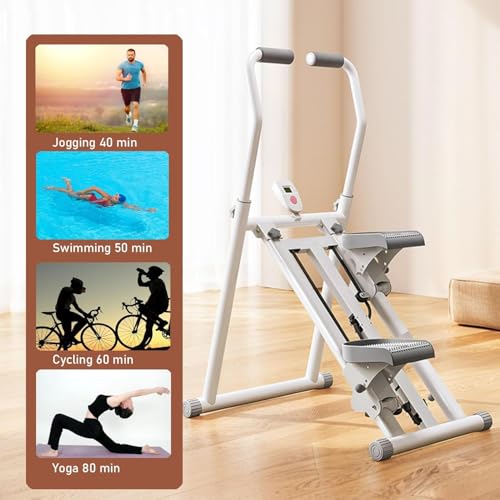 Grimpeur vertical pliable avec moniteur LED pour cardio à domicile - 7