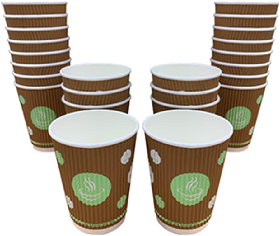 BELGRAVIA Double Wall Paper Cups Coffee Tea Hot and Cold Party