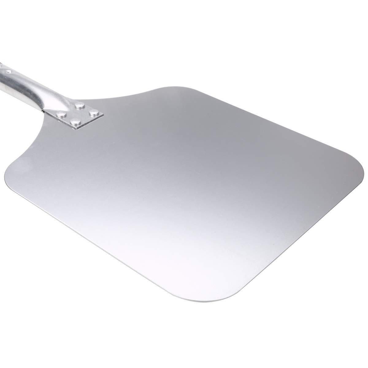 Obieraczka do pizzy, łopatka do pizzy długość 58 cm drewno aluminium obieraczka do pizzy mała kwadratowa łopatka do podnoszenia pizzy łopatka do pizzy łopatka do ciasta kuchnia pieczenie ciasta szer