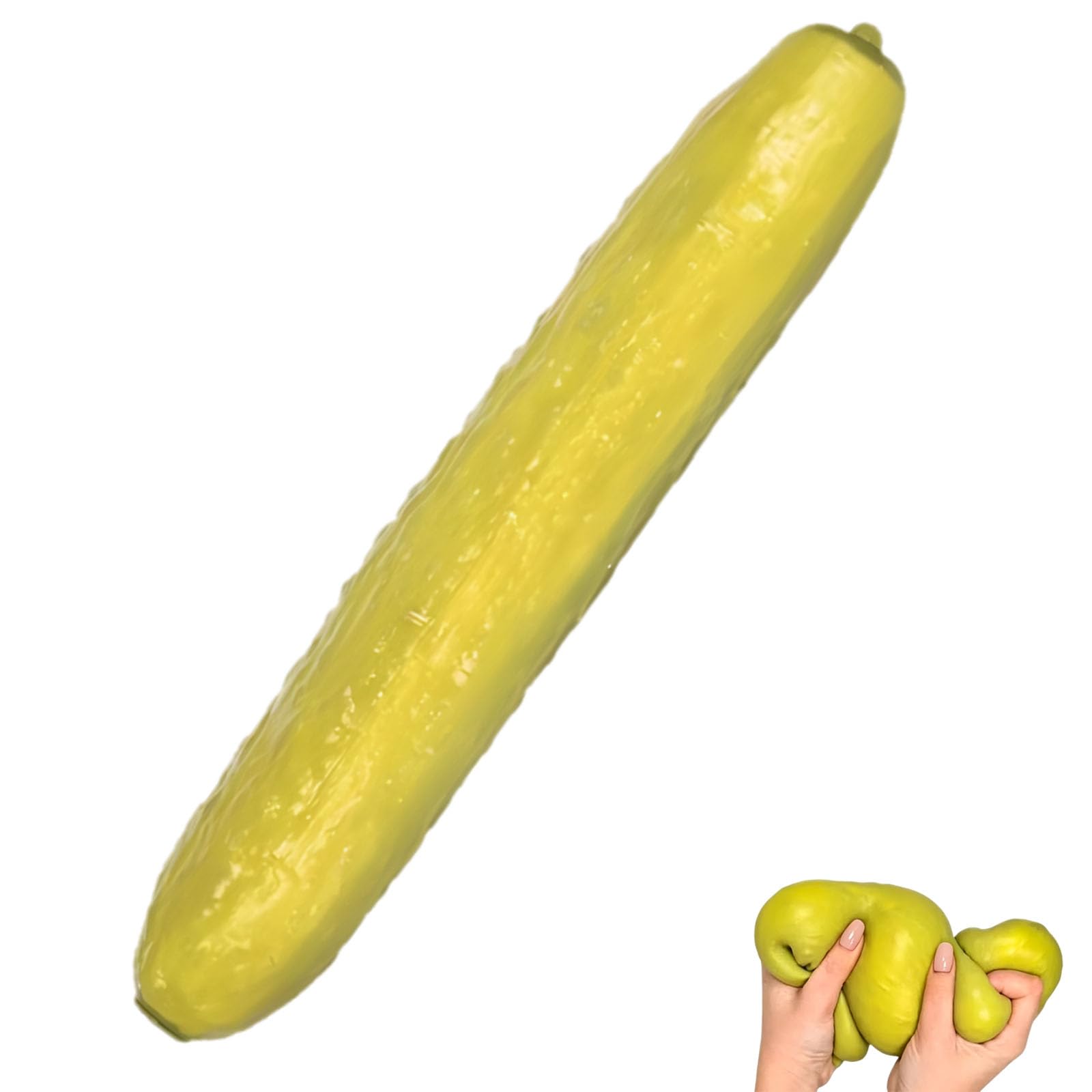 1 Pcs Giant Pickle Squishy, Stress Relief Squishy Fidget Toys,Pickled Cucumbers Soft Realistic Sensory Toys for Adults & Kids, With Bumpy Design Calming Tool for Home Office